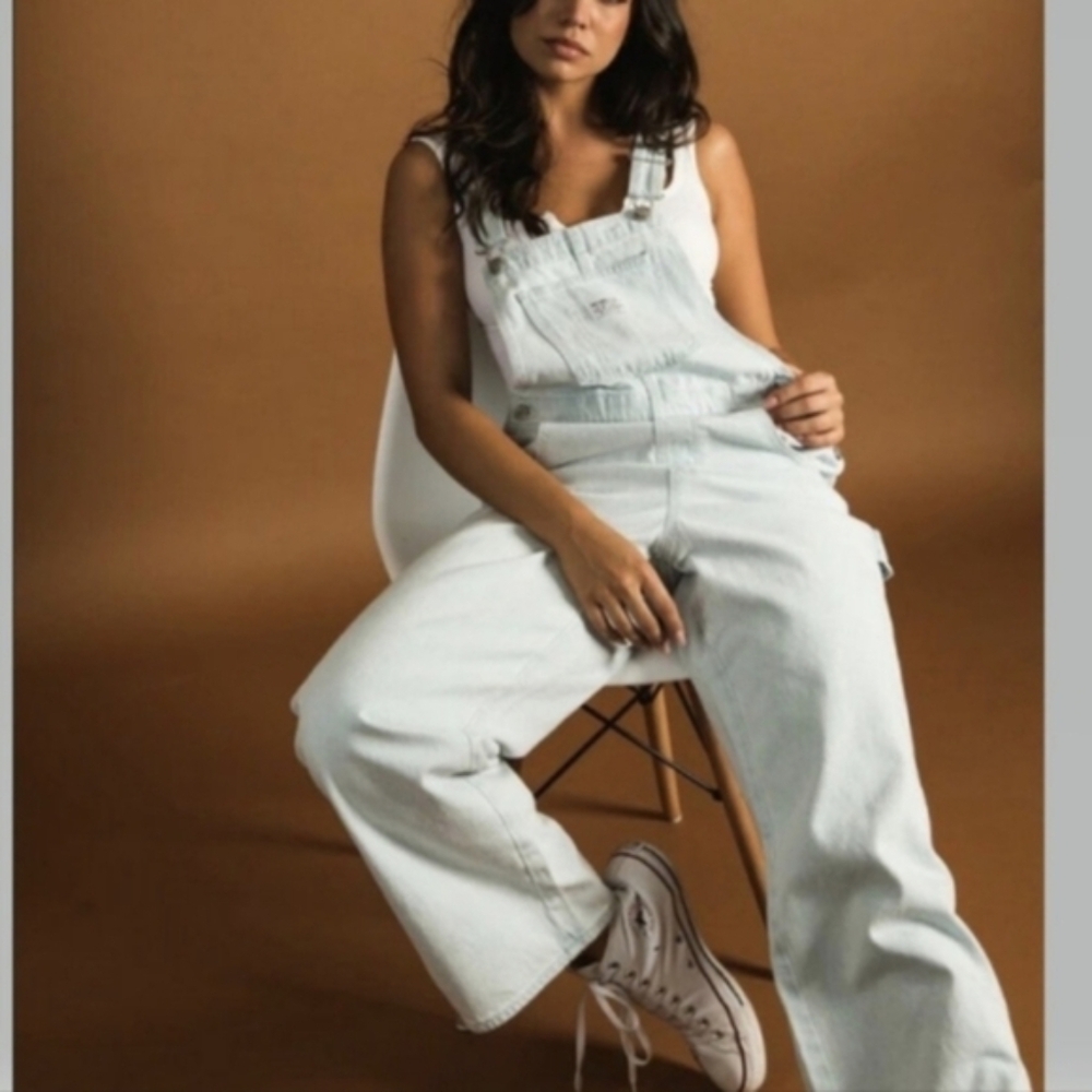 Levi's Carpenter Denim Utility Jean Overalls Light Wash - Picture 10 of 10